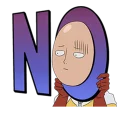 Sticker from One Punch Man @Nekosticker