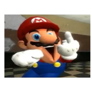 🖕 emoji Nintendo shit posting Telegram sticker 19 of 67