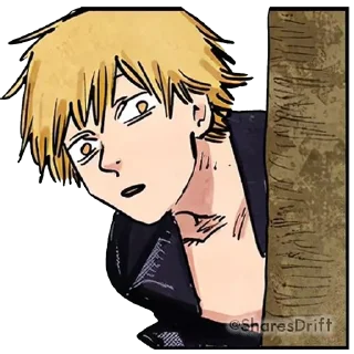 👀 emoji Chainsaw Man - @OtakusDrift - @SharesDrift Telegram sticker 13 of 34