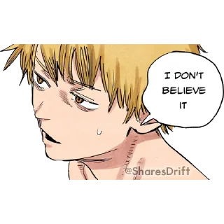 👎 emoji Chainsaw Man - @OtakusDrift - @SharesDrift Telegram sticker 15 of 34