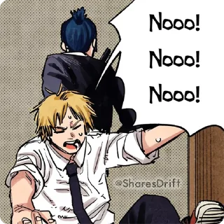 🗣 emoji Chainsaw Man - @OtakusDrift - @SharesDrift Telegram sticker 21 of 34