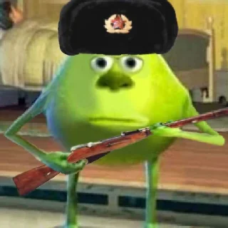 🇷🇺 emoji Mike Wazowski-Sulley face Telegram sticker 8 of 53