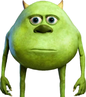 😑 emoji Mike Wazowski-Sulley face Telegram sticker 13 of 53