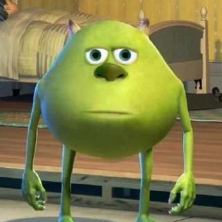 😑 emoji Mike Wazowski-Sulley face Telegram sticker 14 of 53