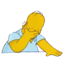 😔 emoji Simpsons Telegram sticker 6 of 117