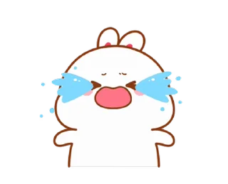 😭 emoji Lovely Tuji @Stickersnew Telegram sticker 7 of 50