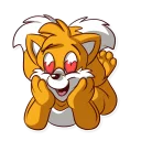 😘 emoji Telegram Tails Telegram sticker 11 of 16