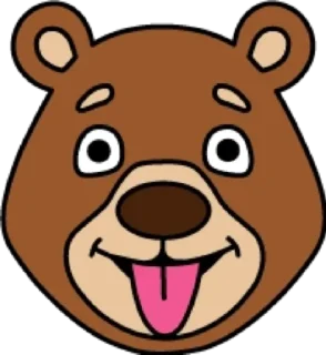😝 emoji Медведь @modnyashki_vip Telegram sticker 11 of 25