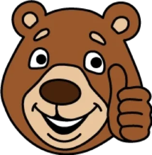 👍 emoji Медведь @modnyashki_vip Telegram sticker 9 of 25