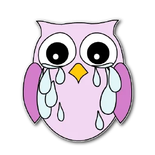 😭 emoji owls Telegram sticker 18 of 60