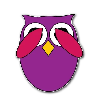 🙈 emoji owls Telegram sticker 10 of 60