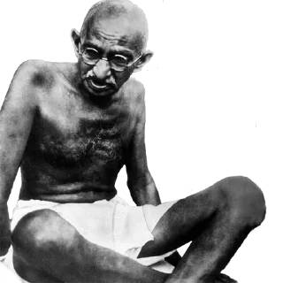 😏 emoji Gandhi Telegram sticker 6 of 18