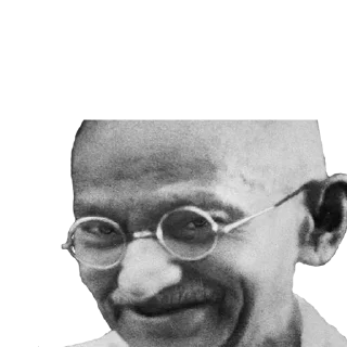 😉 emoji Gandhi Telegram sticker 7 of 18