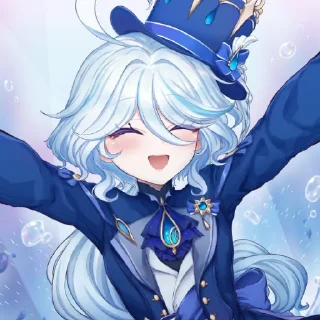 Sticker from ⌜ Furina 💧 ⌟  ᨒ @KurumiFan ⛩️