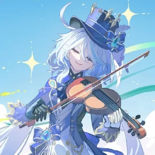 Sticker from ⌜ Furina 💧 ⌟  ᨒ @KurumiFan ⛩️