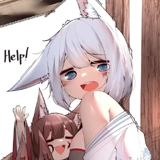 🤍 emoji ⌜ Kaga 🤍 ⌟  ᨒ @KurumiFan ⛩️ Telegram sticker 21 of 91