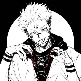 🌟 emoji ⌜ Sukuna 🔥 ⌟  ᨒ @KurumiFan ⛩️ Telegram sticker 19 of 30