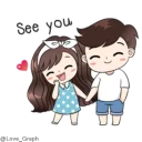 Sticker from Boobib Cute Couple (@Love_Graph)