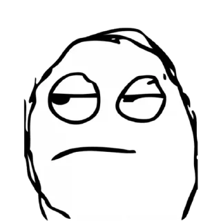 😒 emoji Old meme - @Gatta_Strafatta Telegram sticker 6 of 53