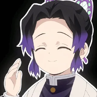 🦋 emoji 胡蝶 しのぶ || @BrokenBat Telegram sticker 24 of 111