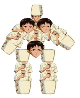 😐 emoji Shinji with a fucking cup Telegram sticker 8 of 26