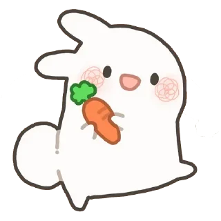 🥕 emoji 🐾Kawaii @Lindadotwav Telegram sticker 10 of 37
