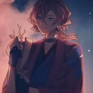 🀄️ emoji 赤狐"Chuuya @nakahara_ch Telegram sticker 15 of 30