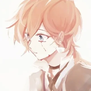 🀄️ emoji 赤狐"Chuuya @nakahara_ch Telegram sticker 23 of 30