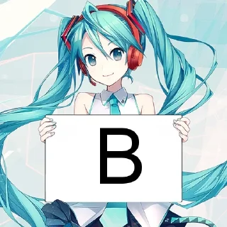 Sticker from Alfabeto con miku
