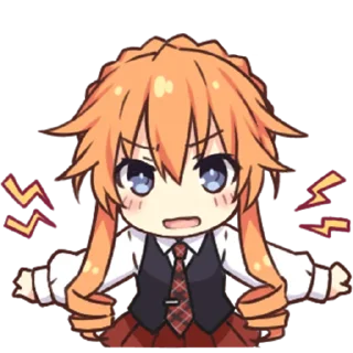 ☹️ emoji DATE A LIVE @Nekostickerss Telegram sticker 17 of 41