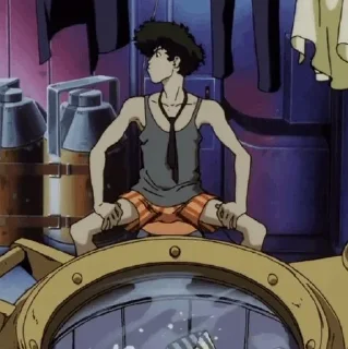 🛸 emoji | Spike spiegel |🚀¦ @johan_sticker ¦ Telegram sticker 17 of 120