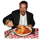 🍝 emoji Arnold Schwarzenegger Telegram sticker 19 of 25