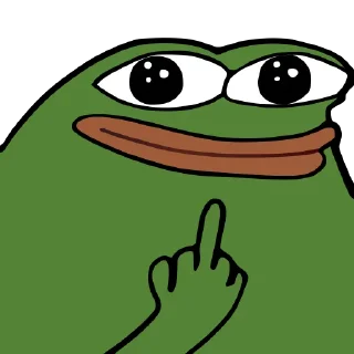 🖕 emoji Hmm @PeepoHD Telegram sticker 20 of 79