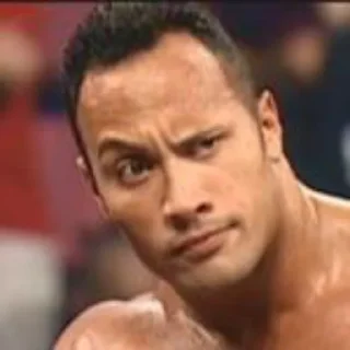 🤨 emoji the rock eyebrow Telegram sticker 9 of 10