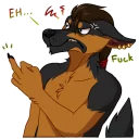 🖕 emoji Raven Telegram sticker 17 of 72