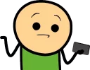 😐 emoji Cyanide and Happiness Telegram sticker 5 of 23