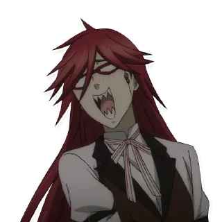 😂 emoji 🖤 Black Butler - Pack by @Athias Telegram sticker 13 of 67