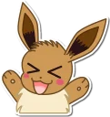 😆 emoji Cutie eevee Telegram sticker 14 of 45