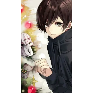 😌 emoji (Menhera-kun)by: @awesome_fun3 Telegram sticker 9 of 25