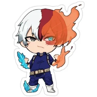 Sticker from Shoto Todoroki