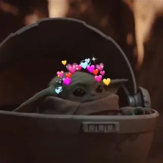 🥰 emoji 💕baby joda💕 Telegram sticker 9 of 29