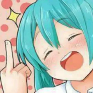 🖕 emoji Miku-Miku is Jesus (@GaioCesare) Telegram sticker 18 of 40