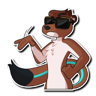 😒 emoji Jules the Stoat Telegram sticker 7 of 120