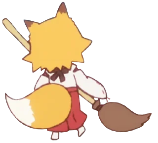 🧹 emoji Sewayaki Kitsune no Senko-san ED Telegram sticker 11 of 12