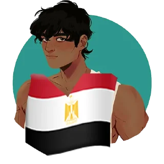 Sticker from Egypt strong