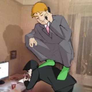 🧯 emoji Mob psycho100 meme | @longroadtohell Telegram sticker 8 of 100