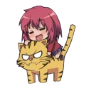 😅 emoji Toradora chibi by prototype008 Telegram sticker 22 of 30