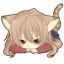 😞 emoji Toradora chibi by prototype008 Telegram sticker 15 of 30