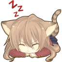 💤 emoji Toradora chibi by prototype008 Telegram sticker 16 of 30