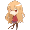 😒 emoji Toradora chibi by prototype008 Telegram sticker 20 of 30